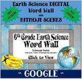 BITMOJI Earth Science DIGITAL Word Wall ALL UNITS - GOOGLE