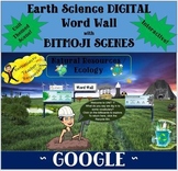 BITMOJI Earth Science DIGITAL Word Wall NATURAL RESOURCES 