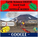 BITMOJI Earth Science DIGITAL Word Wall PLATE TECTONICS - GOOGLE