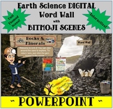 BITMOJI Earth Science DIGITAL Word Wall ROCKS & MINERALS -