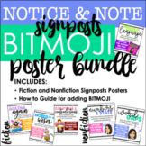BITMOJI Notice and Note Signposts Bundle: Posters for Fiction & Nonfiction