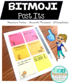 BITMOJI Post Its EDITABLE notes for growth mindset, positi