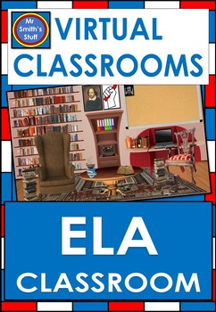 Preview of BITMOJI Virtual Classroom - ELA - Powerpoint
