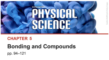 Preview of BJU Press Physical Science Ch. 5 Bonding and Compounds Fill-in-the-blank Notes