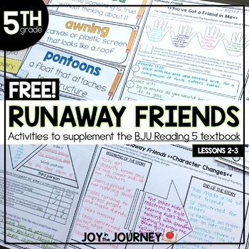 Preview of BJU Press Reading 5: Runaway Friends FREE