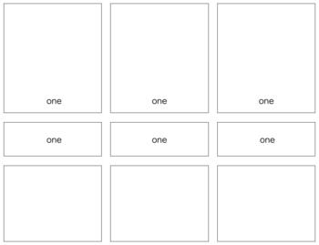 Preview of BL007 (PDF): BLANK 3 part cards (3\page) (1pg)