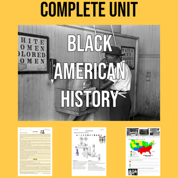 Preview of BLACK AMERICAN HISTORY: a complete unit for ESL learners!