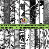 BLACK AND WHITE BACKGROUNDS, bulletin boards, stickers, JP