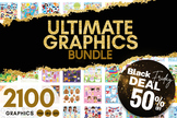 BLACK FRIDAY MEGA Clipart Collection 2000 graphic set