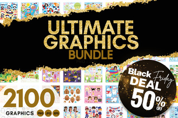 Preview of BLACK FRIDAY MEGA Graphics Collection 2100 graphic set
