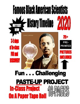 Preview of Black History Month - BLACK AMERICAN SCIENTISTS HISTORY TIMELINE