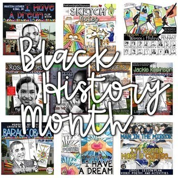 Preview of Black History Month Activities for Writing, Research, Creativity, and More!