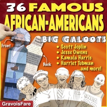 Preview of BLACK HISTORY MONTH Activities: Famous African-Americans (Great Bulletin Board!)