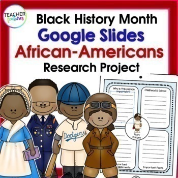 Preview of BLACK HISTORY MONTH BIOGRAPHY TEMPLATES GRAPHIC ORGANIZERS & RESEARCH PROJECT