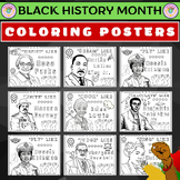 BLACK HISTORY MONTH Coloring Pages Posters | Coloring Febr