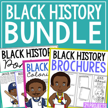 Preview of BLACK HISTORY MONTH Coloring Pages, Posters, and Research Report Activities