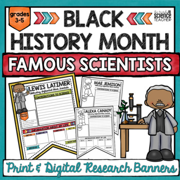 Preview of BLACK HISTORY MONTH: FAMOUS SCIENTISTS RESEARCH ACTIVITY