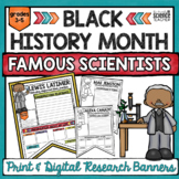 BLACK HISTORY MONTH: FAMOUS SCIENTISTS RESEARCH ACTIVITY