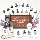 BLACK HISTORY MONTH Famous African Americans Nomenclature 3 Part Cards