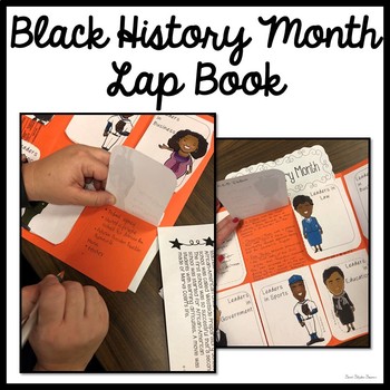 Preview of BLACK HISTORY MONTH LAP BOOK WITH READINGS