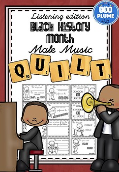 Preview of BLACK HISTORY MONTH MUSIC - LISTENING QUILT