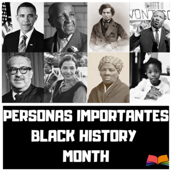 Preview of BLACK HISTORY MONTH | 16 PERSONAS IMPORTANTES  [HOJAS DE TRABAJO EN ESPAÑOL]