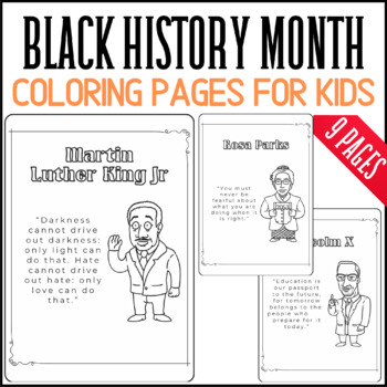 BLACK HISTORY MONTH coloring pages for kids, Coloring sheets for kids