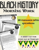 BLACK HISTORY Morning Work For ENTIRE month of February
