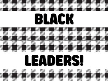 Preview of BLACK LEADERS! Black History Month Bulletin Board Decor Kit