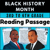 BLACK MONTH HISTORY COMPREHENSION PASSAGE GRADE 3 TO 6