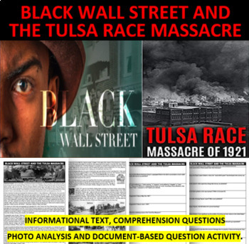 Preview of BLACK WALL STREET AND THE TULSA RACE MASSACRE
