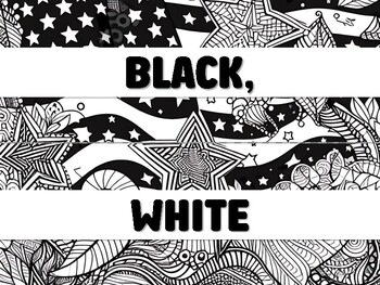 Preview of BLACK, WHITE OR BROWN, TOGETHER WE CELEBRATE! Fourth Of July Bulletin Board D