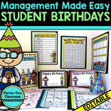 BIRTHDAY RESOURCES - Classroom Birthdays - STUDENT BIRTHDAYS