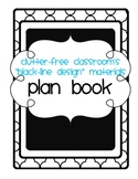 BLACKLINE DESIGN- TEACHER PLANBOOK (teacher planning sheet