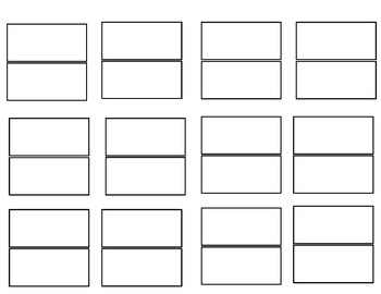 BLANK Fraction Rectangles by Fly Klei Math | TPT