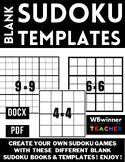 BLANK SUDOKU TEMPLATES | 4×4 6×9 9×9 GRIDS | PRINTABLE & EDITABLE