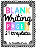 BLANK Writing Pages with Lines - Writing Templates for ANY