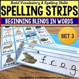 BLENDS Spelling Vocabulary Fine Motor Strips SPECIAL EDUCA