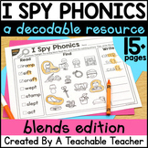 Blends Worksheets I Spy Phonics: Read & Write Blends