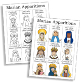 BLESSED VIRGIN MARY Marian Apparitions Catholic Coloring P