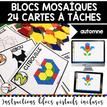 Blocs Mosaiques 24 Cartes A Taches Imprimer Virtuel Automne By Prof Numeric