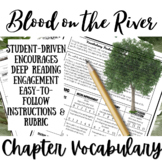 BLOOD ON THE RIVER | Novel Study Unit Activity | Vocabular