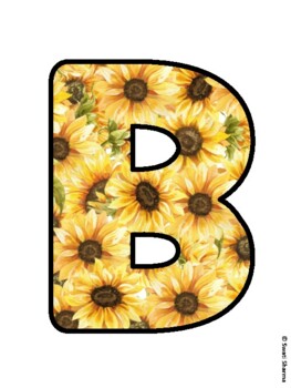 BLOOM WHERE YOU ARE PLANTED! Sunflower Bulletin Board Letters by Swati ...