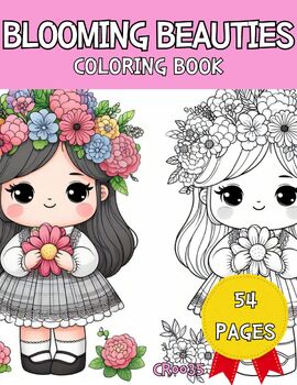 Preview of BLOOMING BEAUTIES(CR0035)Coloring Book,Pages,Activities,Kids ,Family,Fun