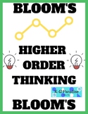 BLOOMS Higher Order Thinking Decorative Reference Cards