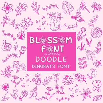 Preview of BLOSSOM - SPRING DOODLE FONTS