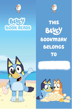 Preview of BLUEY - BLUEY BOOKMARKS x 10 (double sided)