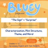 BLUEY "The Sign" + "Surprise" Slides Lesson | Analyze Them