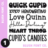 BLUSH FONT CO. Font Bundle 1 - Valentine's Day