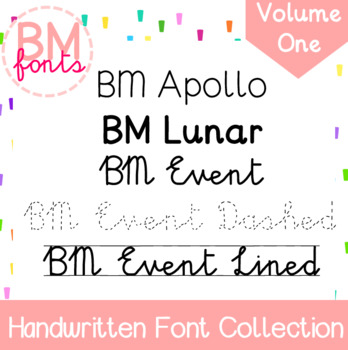 Preview of BM Fonts Volume One